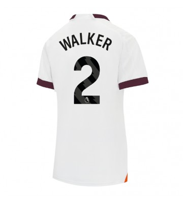 Manchester City Kyle Walker #2 Replica Away Stadium Shirt for Women 2023-24 Short Sleeve